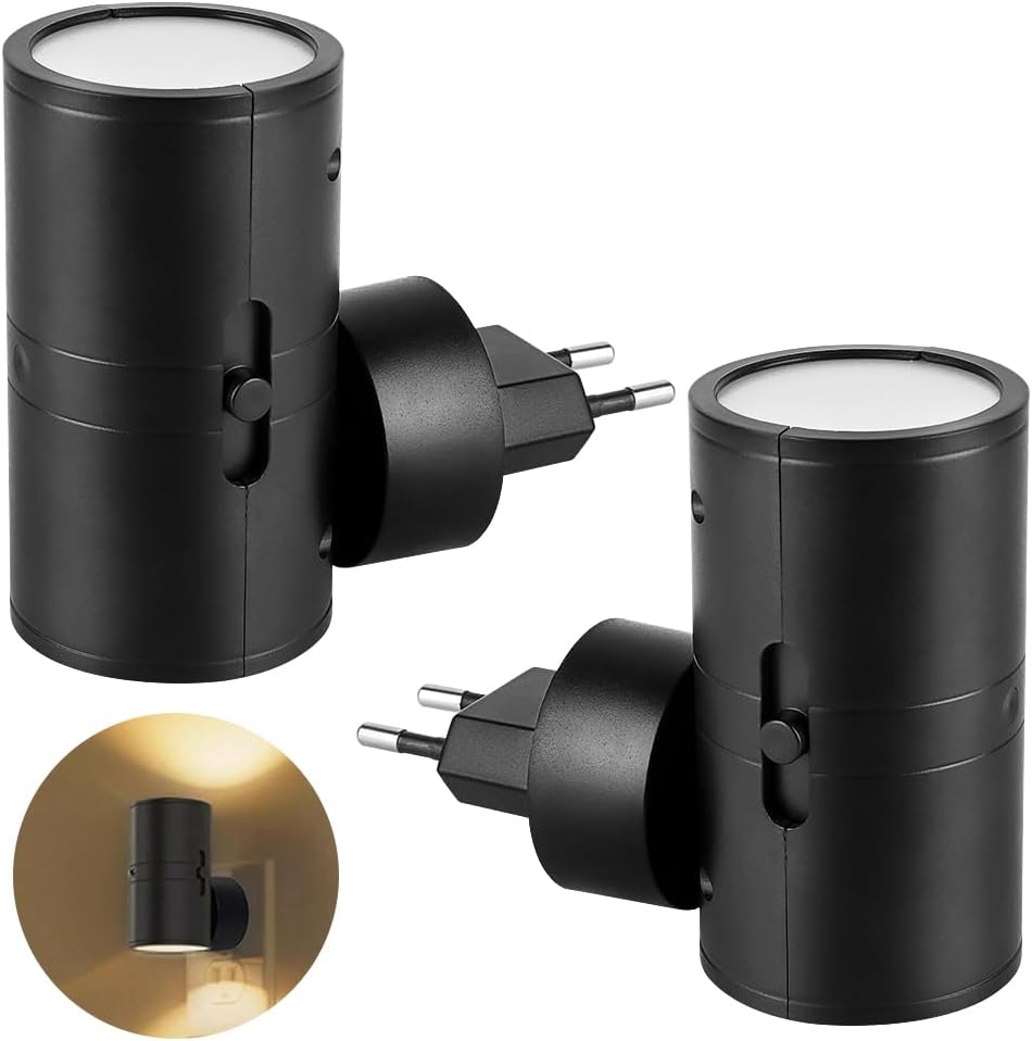 Lampka nocna LED zestaw lampek nocnych do gniazdka elektrycznego z czujnikiem światła regulowana jasność lampka nocna dla dzieci Plug and Play do C