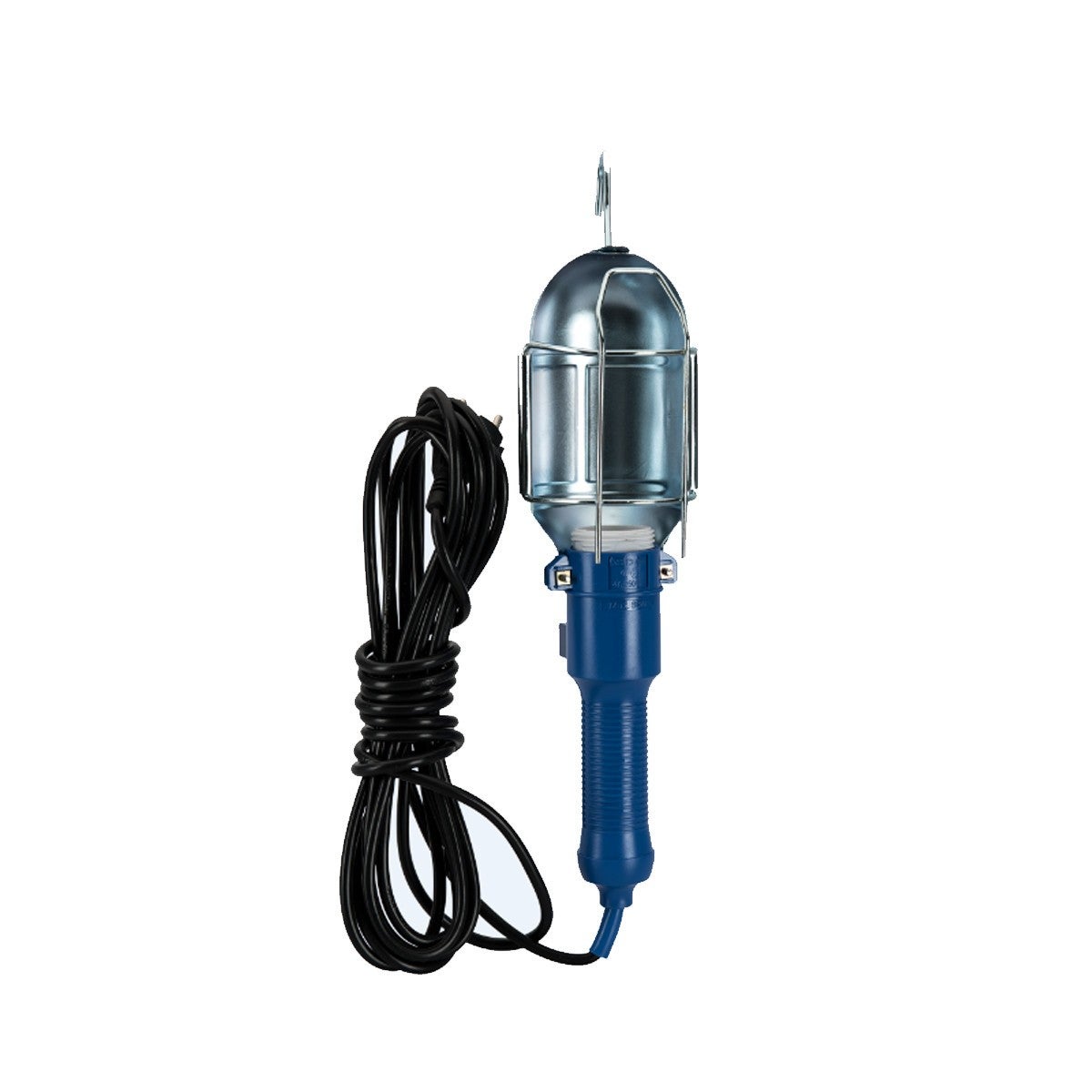 Lampe Baladeuse D'atelier Métallique VITO - Câble 5 M, Douille E27 (max 60W), Interrupteur ON/OFF, Robuste