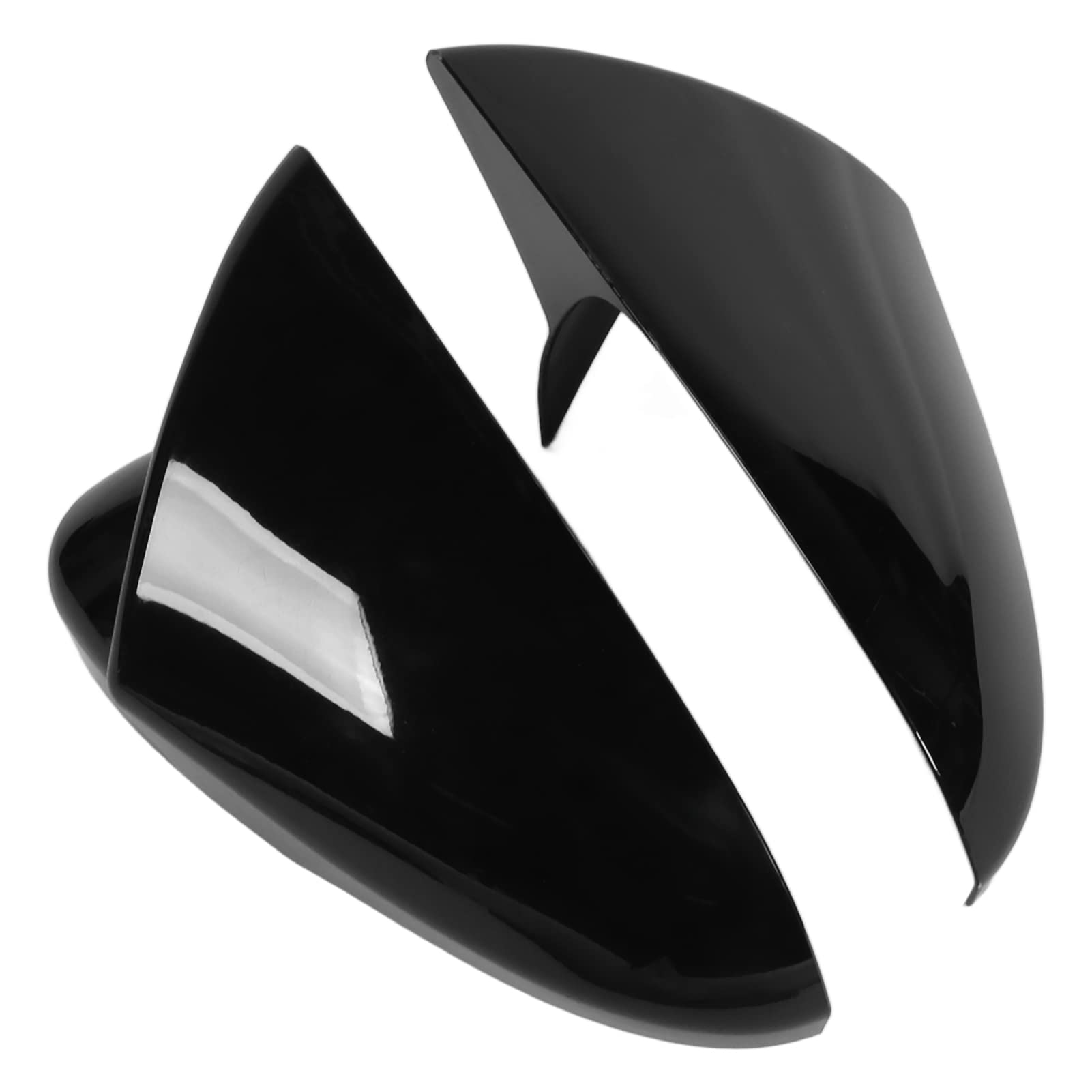 paio di copri specchietto retrovisore sinistro e destro, protezione specchietto retrovisore laterale di ricambio per Ford Mondeo 13-20 (nero) - 6