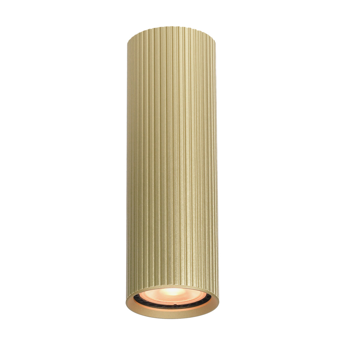 Reflektor sufitowy spot natynkowy Rilok okrągły złoty 1xGU10x10W nowoczesna wym: 17 x 5,5 x 5,5 cm aluminium Italux