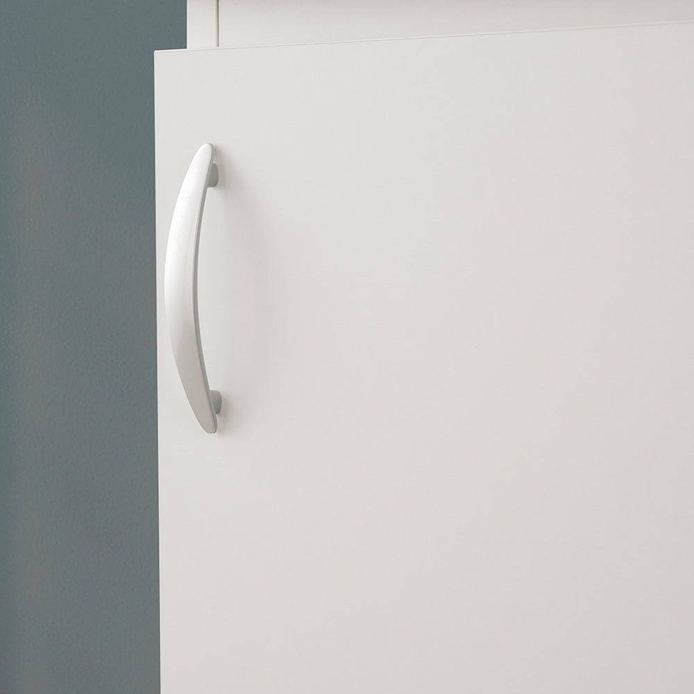 Mobile lavatoio 45x50 in ceramica con strofinatoio bianco opaco - 6