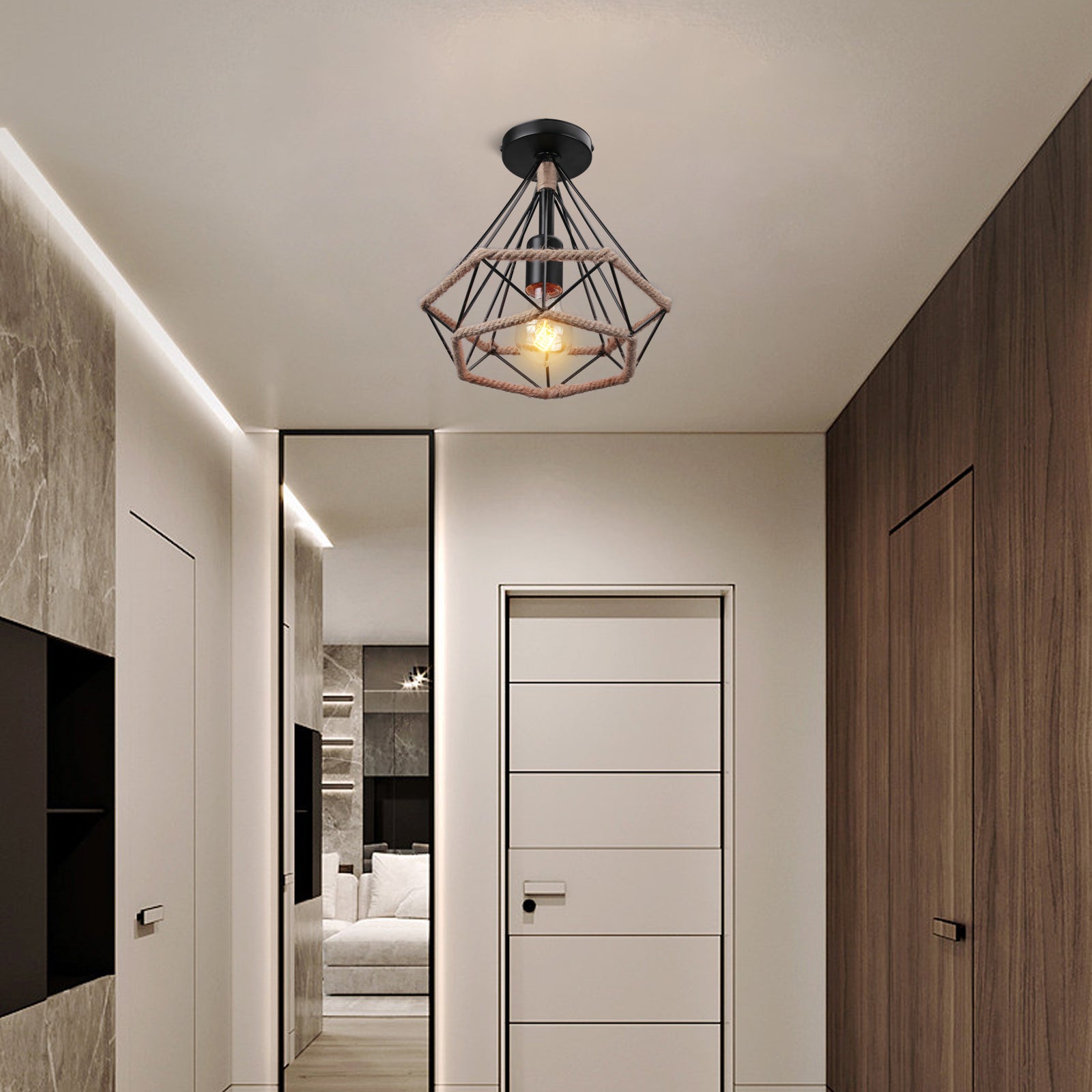Plafoniera moderna a LED dimmerabile, lampada da soffitto a forma di petalo creativa da 60 W, lampadario moderno in metallo acrilico per soggiorno, ri | Leroy Merlin