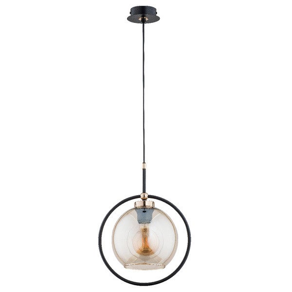 Lampa wisząca SELDI czarno-złota 1 x E27 x 15W wym: 90 x 28 x 28 cm Alfa