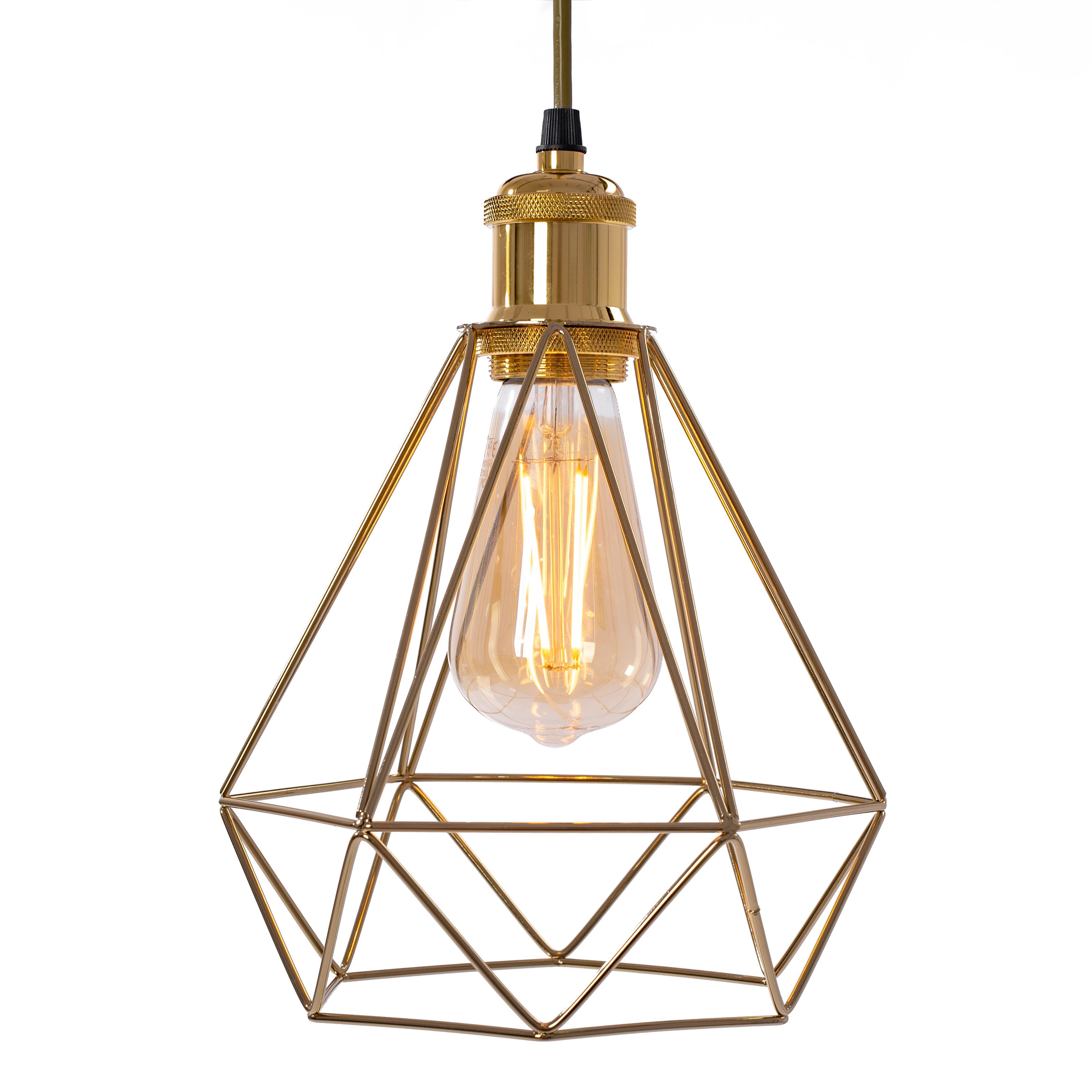 Lampa Sufitowa Wisząca Toolight 392197 Złoty