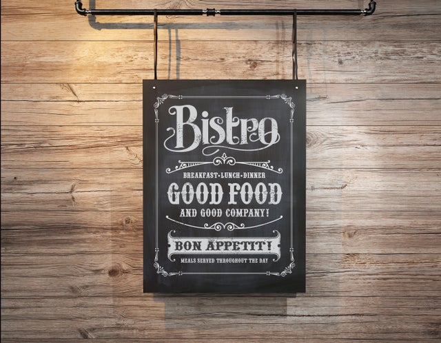 Crédence décorative SINAHIA style bistro 900mmx700mm Ep 6mm verre securit