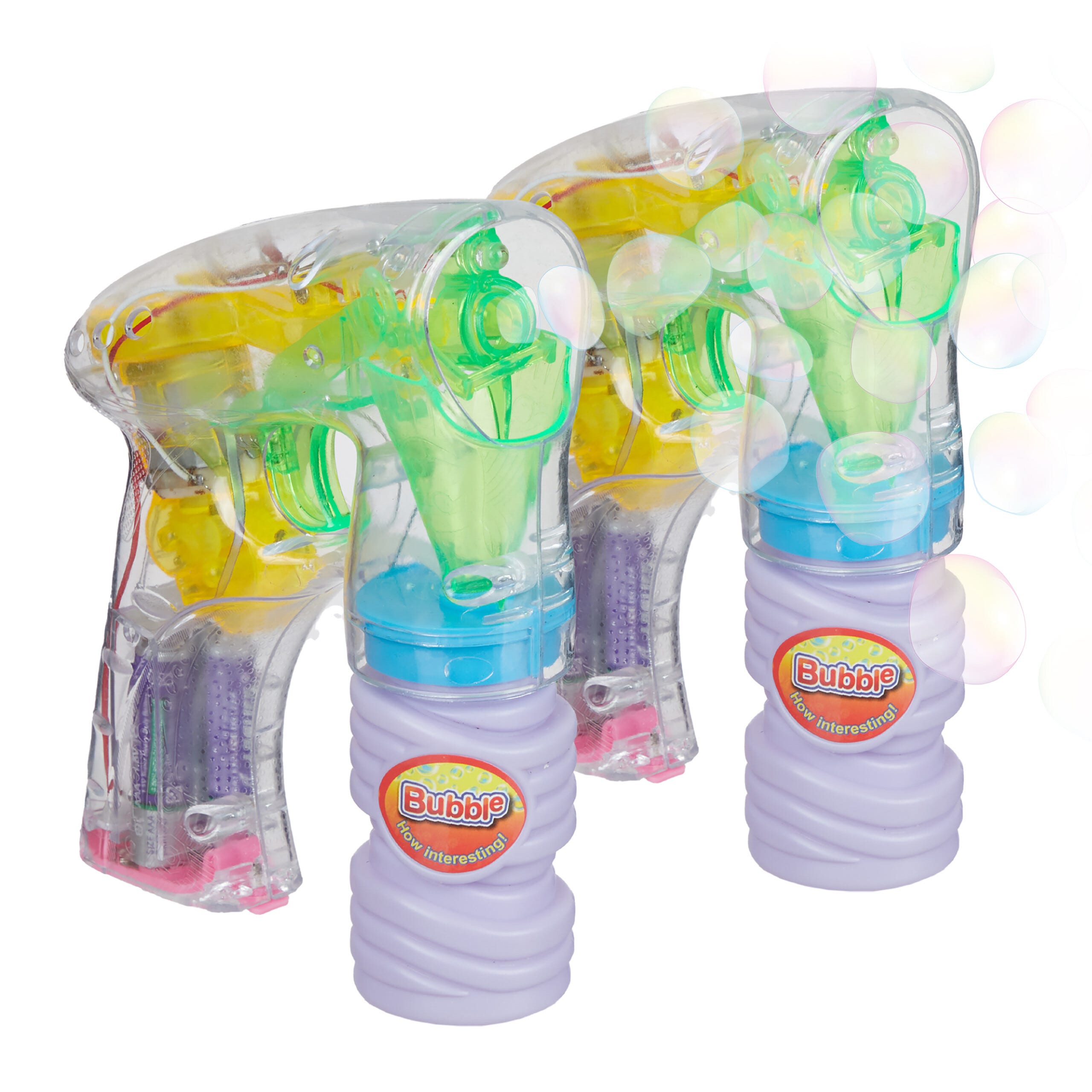 Relaxdays Pistole Sparabolle LED, Spara Bolle per Bambini