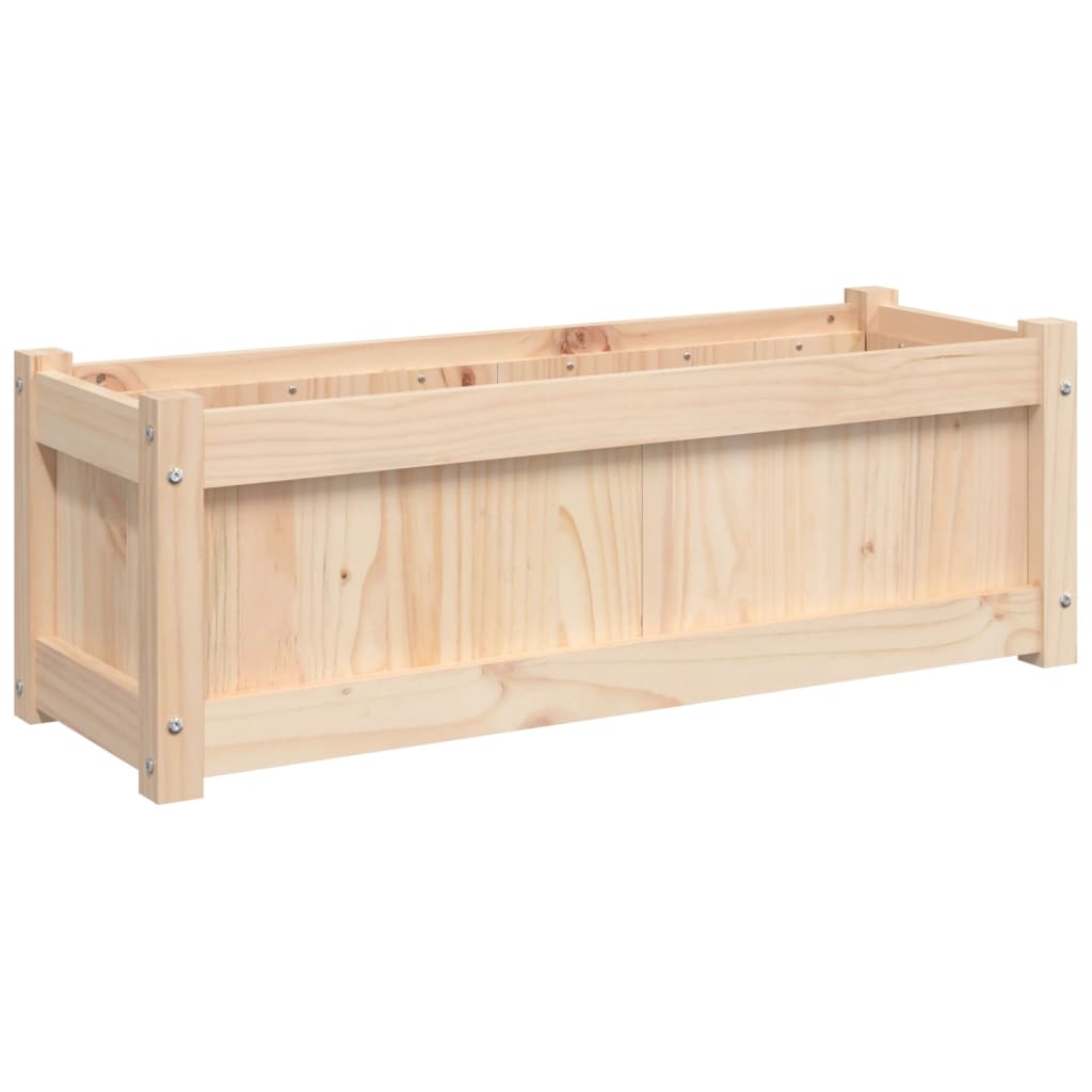 Lot de 2 Jardinières - Bac à Fleurs - Pot De Fleurs bois de pin massif n2219l - 7