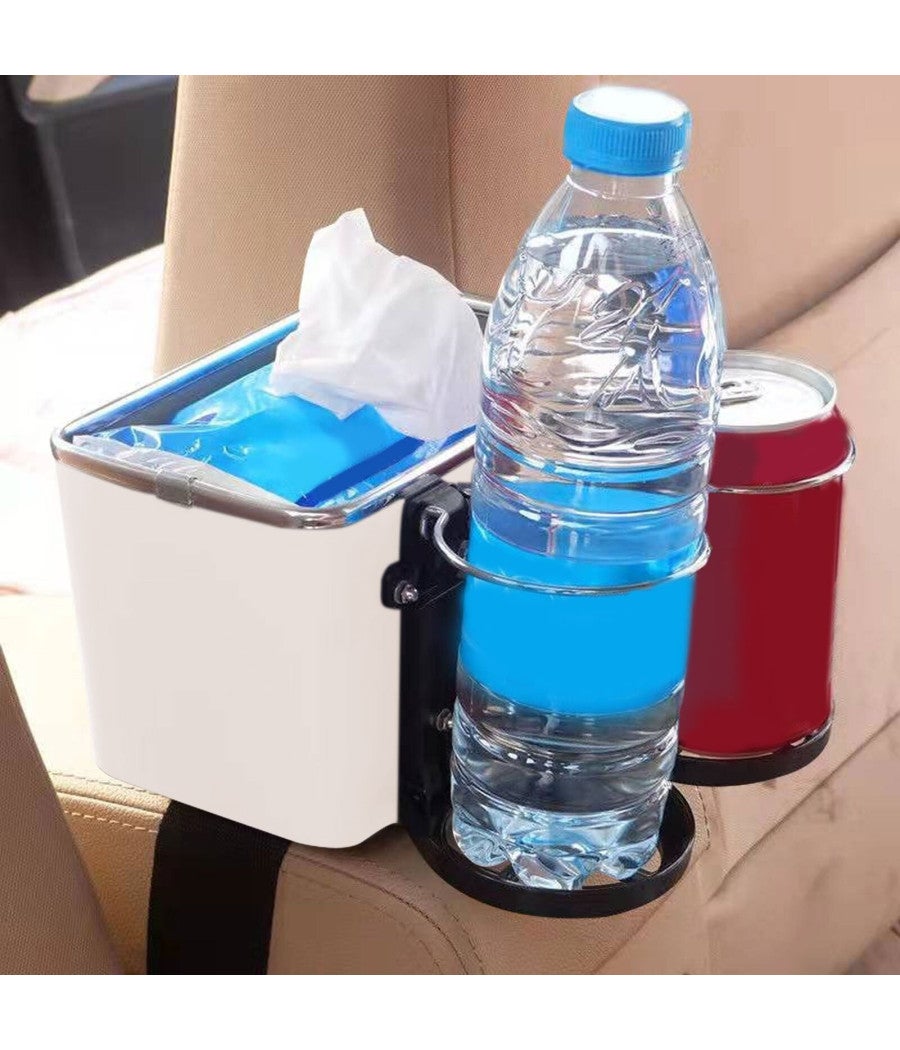 Trade Shop - Organizer Per Bracciolo Universale Portaoggetti Per Auto Con Porta Bicchieri - - 7