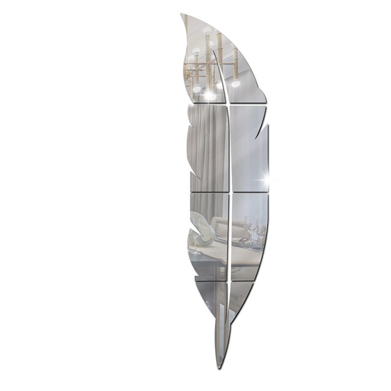 Dekoracyjne lustro ścienne - 73*18 cm - Akrylowe - Do kuchni, akademika, mieszkania, szafki, salonu, piwnicy, narożnika, drzwi