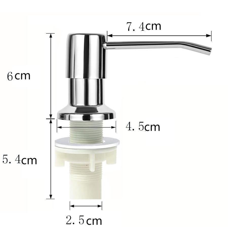 Distributeur de savon pour évier de cuisine, distributeur de détergent de cuisine intégré en