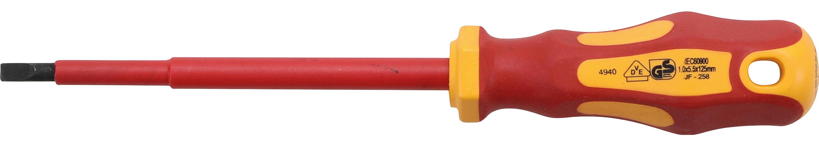 BGS 4940 | Cacciavite VDE | taglio 5,5 mm | Lunghezza della lama 125 mm