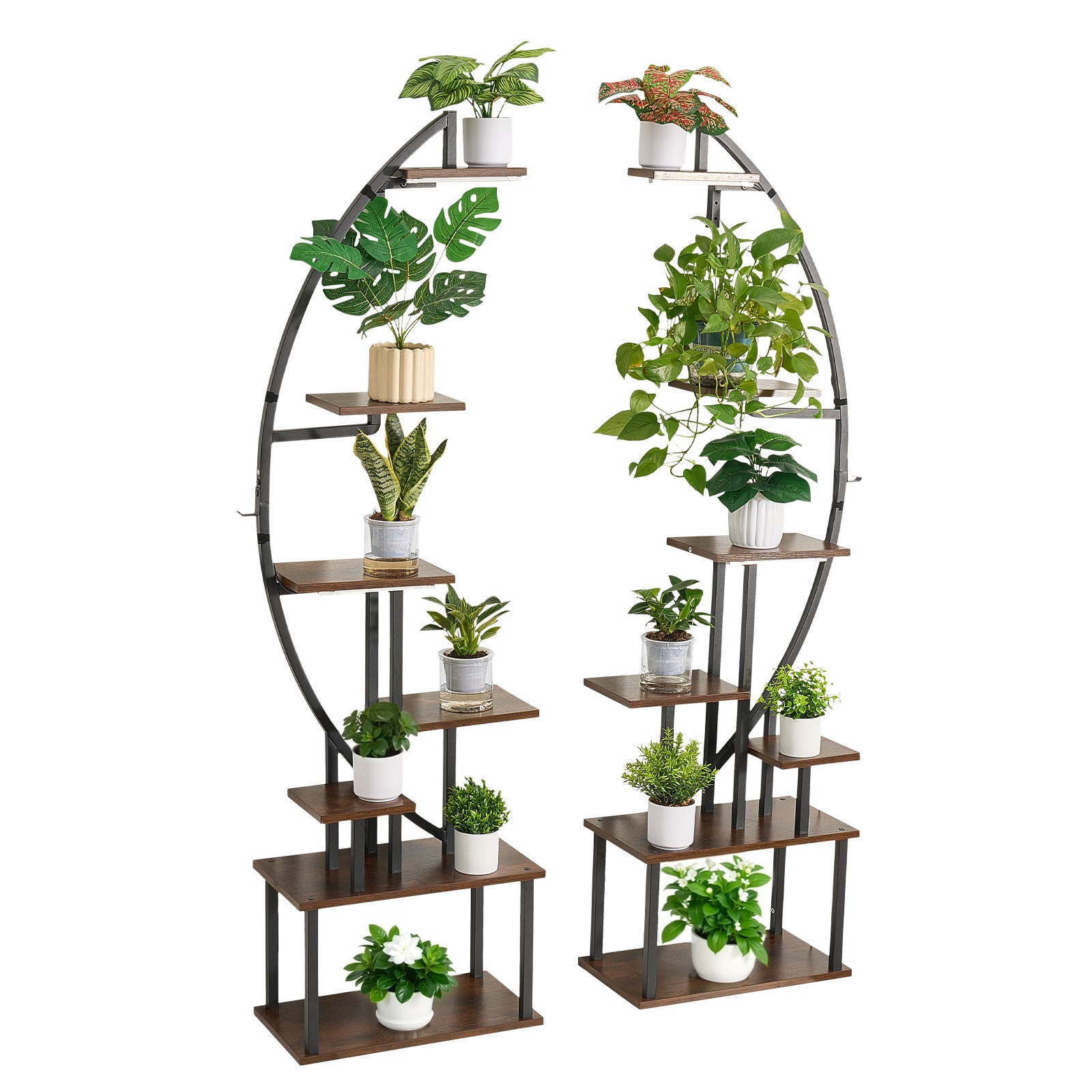 Support Plantes Intérieur VEVOR avec Lampe Croissance, Lot 2, Étagère Porte 7 Niveaux Métal, 166,5 cm, 3 Réglages Minuterie, 10 Niveaux Luminosité - 9