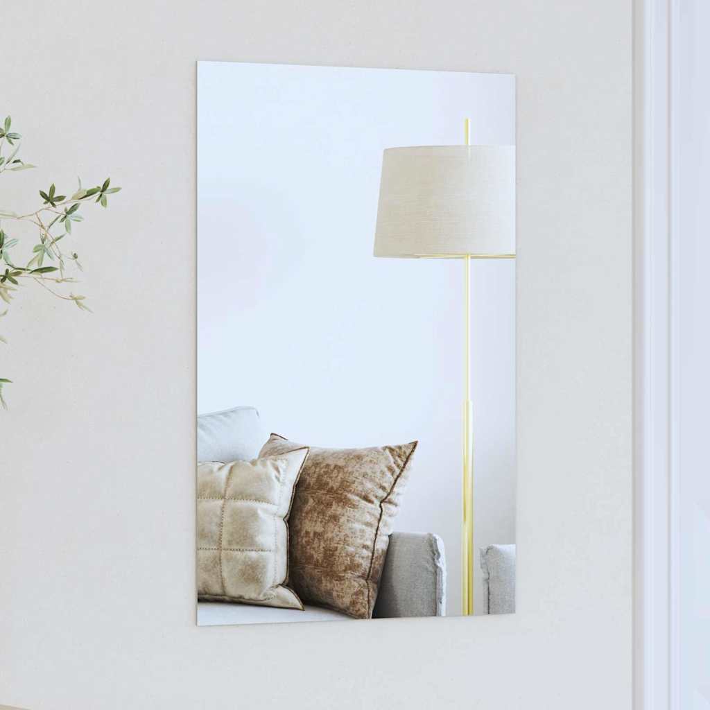 Lot De 4 Miroirs Ronds Autocollants Acrylique - Diamètre 15,2 Cm - Argenté - Décoration Murale Salle De Bain, Chambre - 6