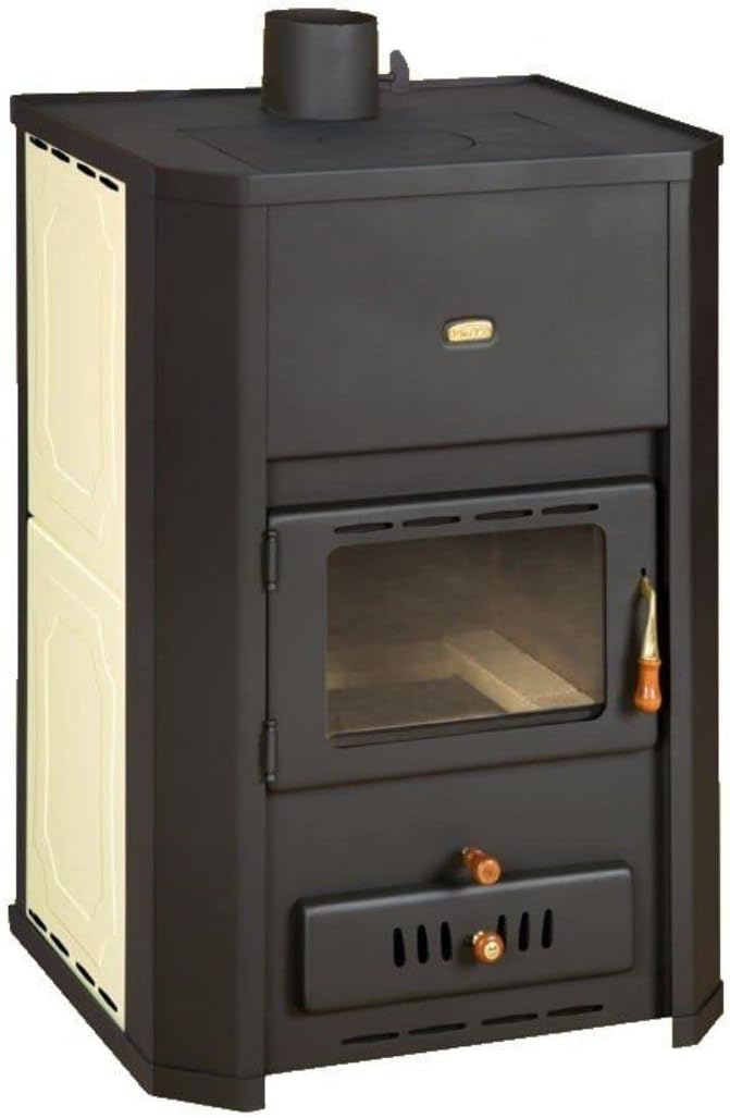 Stufa a legna per impianto di riscaldamento centralizzato Prity WD W24. 23 + 6kw Potenza di riscaldamento - 2