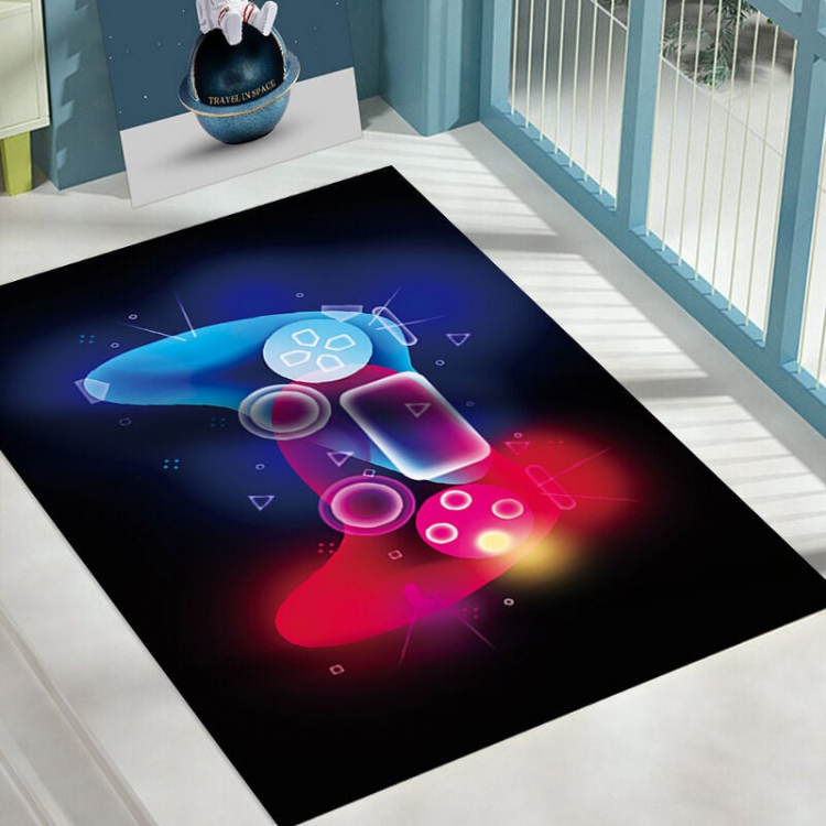 Nowoczesny dywanik do sypialni dla graczy 120x80cm Kontroler 3D Graffiti Dywan do sypialni dla dzieci