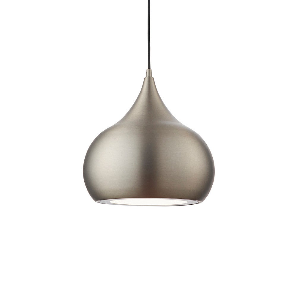 Lampa sufitowa kropla LED BROSNAN 19W neutralna 1500lm metal nikiel matowy wym:190x30x30cm IP20 Endon