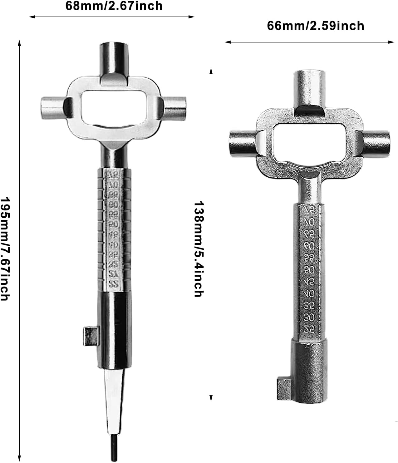 Clé De Remontoir Pour Montre De Poche, N°2, Laiton Et Fer, 13,2g, 7,8cm, Occasion