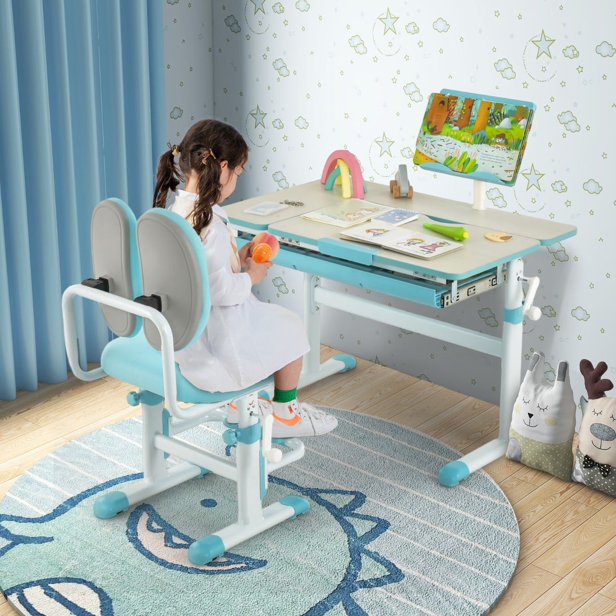 Step2 Deluxe Art Master Bureau & Chaise d'enfant | Table De Créativité en Plastique avec Espace De Rangement