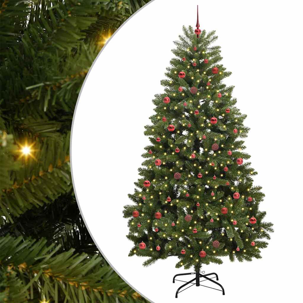 Sztuczna choinka Ze LED Lights Zielony 240 cm PVC i Metal