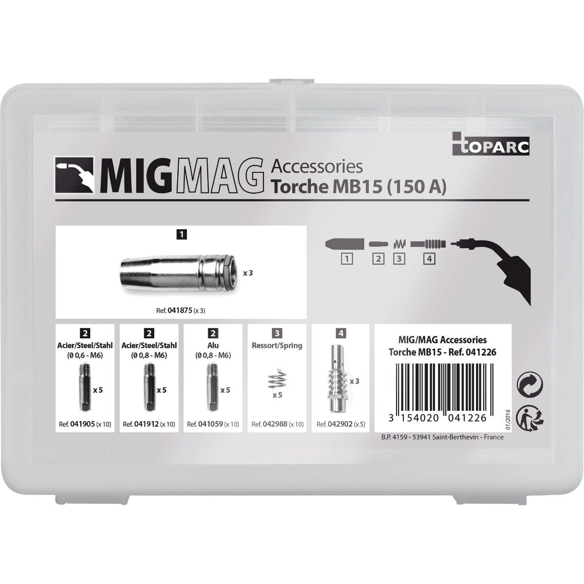 Set torcia GYS MB15 - MIG 150 A - 041226 - 3