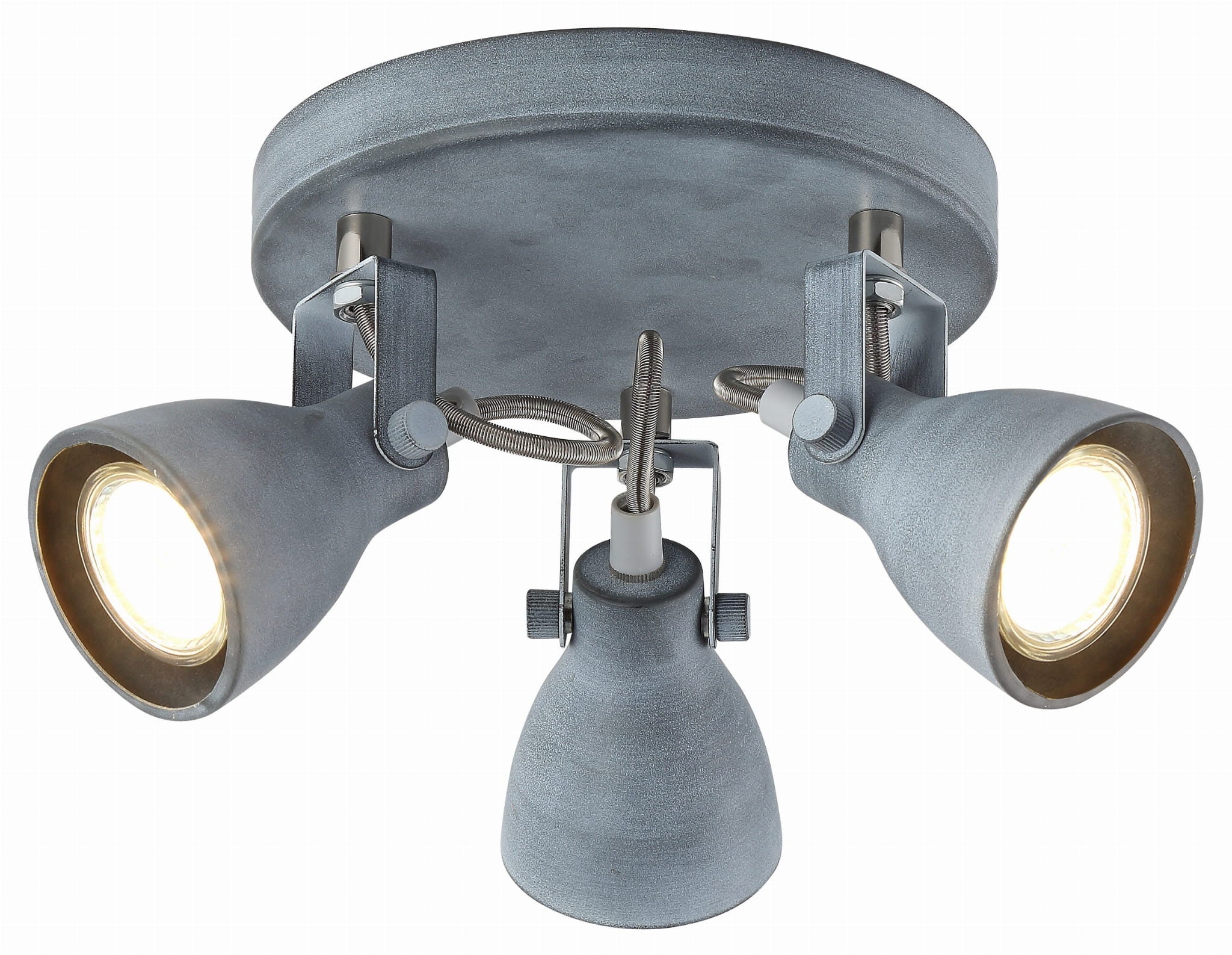Lampa sufitowa wisząca Ash szara 3xGU10x40W wym: 30 x 30 cm metal Candellux