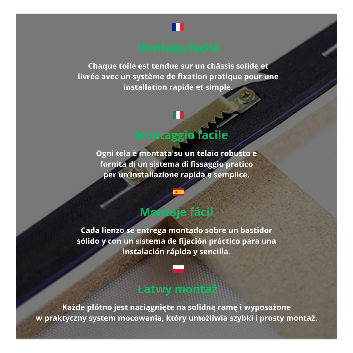 Decoração de parede Impressão em tela Oceano Azul Natureza - 100x70 cm - Decoração de parede Quarto e Sala de estar - 4