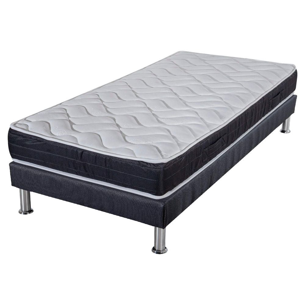 EBAC Literie Matelas 90x200 Moorea - Mousse - Hauteur 25 Cm - Soutien