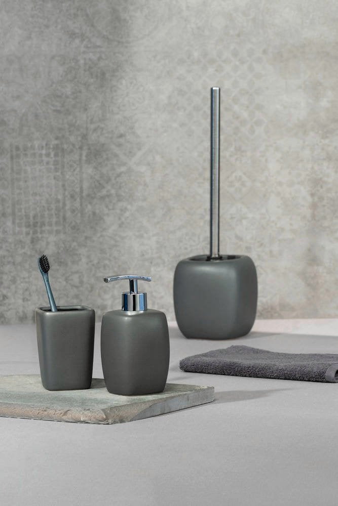 FARO tasse brosse céramique, gris, WENKO, WENKO - 4