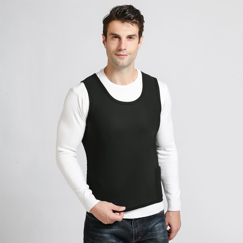 Gilet Chauffant Unisexe, Banque d'alimentation de Gilet Chauffant, Veste légère (Couleur: Noir, Taille:4XL) - 4