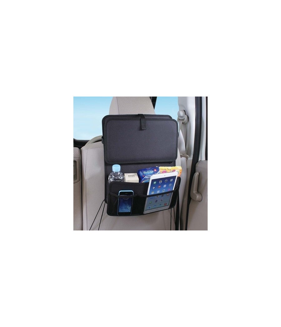 Trade Shop - Organizer Borsa Salvaspazio Per Sedile Posteriore Auto Con Mensola Porta Oggetti - - 3