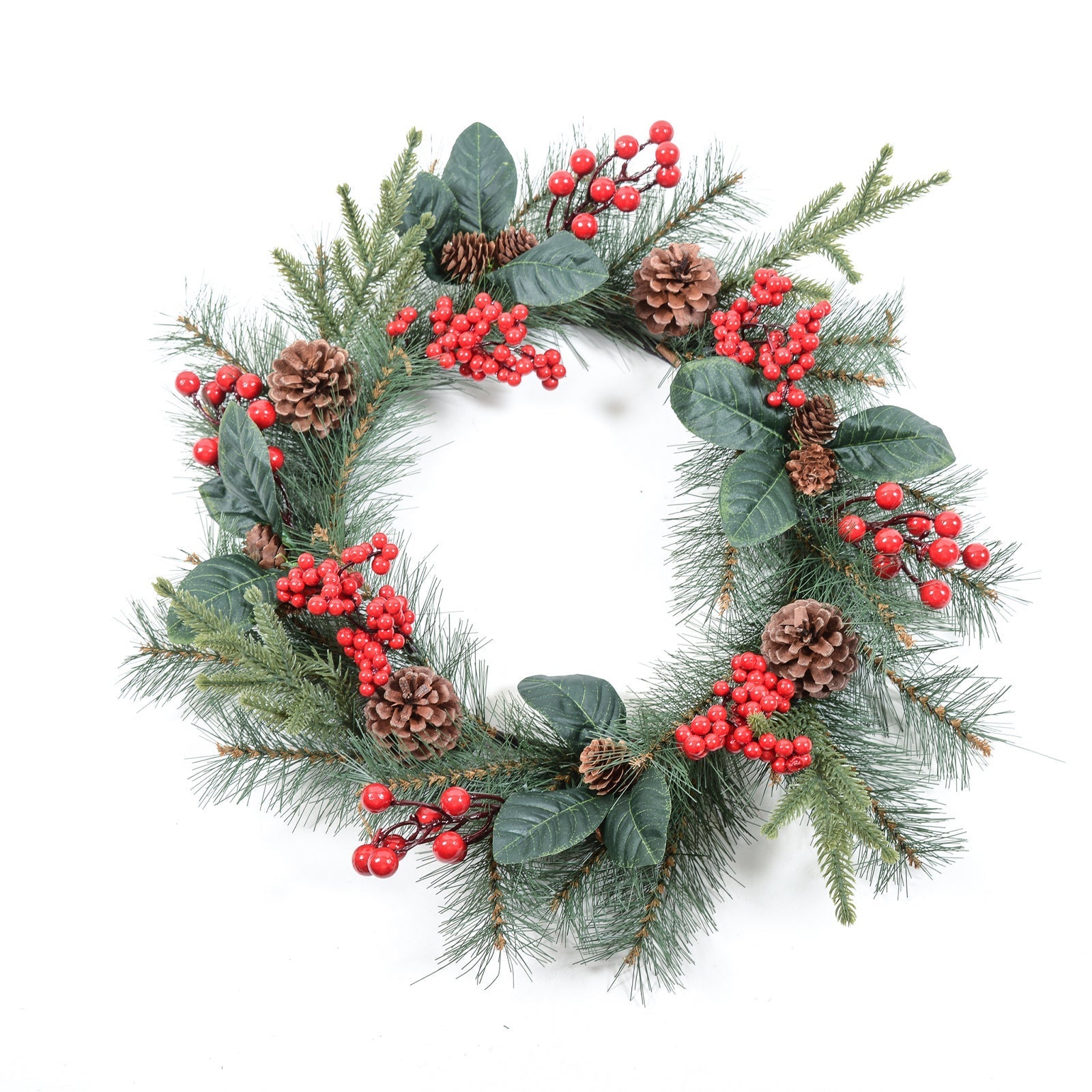 Couronne d'automne | Couronne de porte pour décoration d'automne - 50 cm - artificielle baies - Décoration saisonnière - Pour terrasse, cheminée, fenêtre, mur, extérieur, ferme, vacances