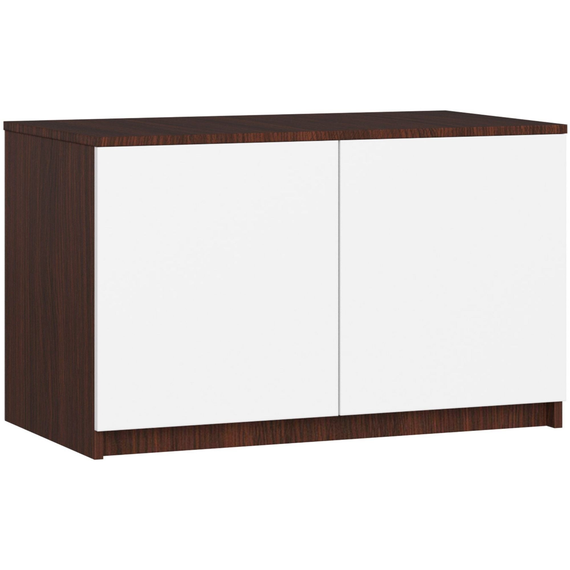 Nadstawka na szafę AKORD S90 Wenge 90 cm 2 drzwi kolor Biały mat 2 półki 90x51x55 cm