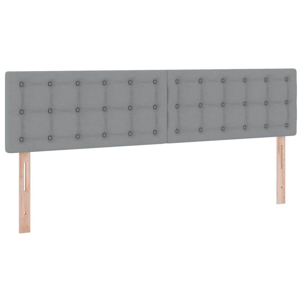 Lit avec rangement et matelas gris clair 160 x 200 cm velours - 9