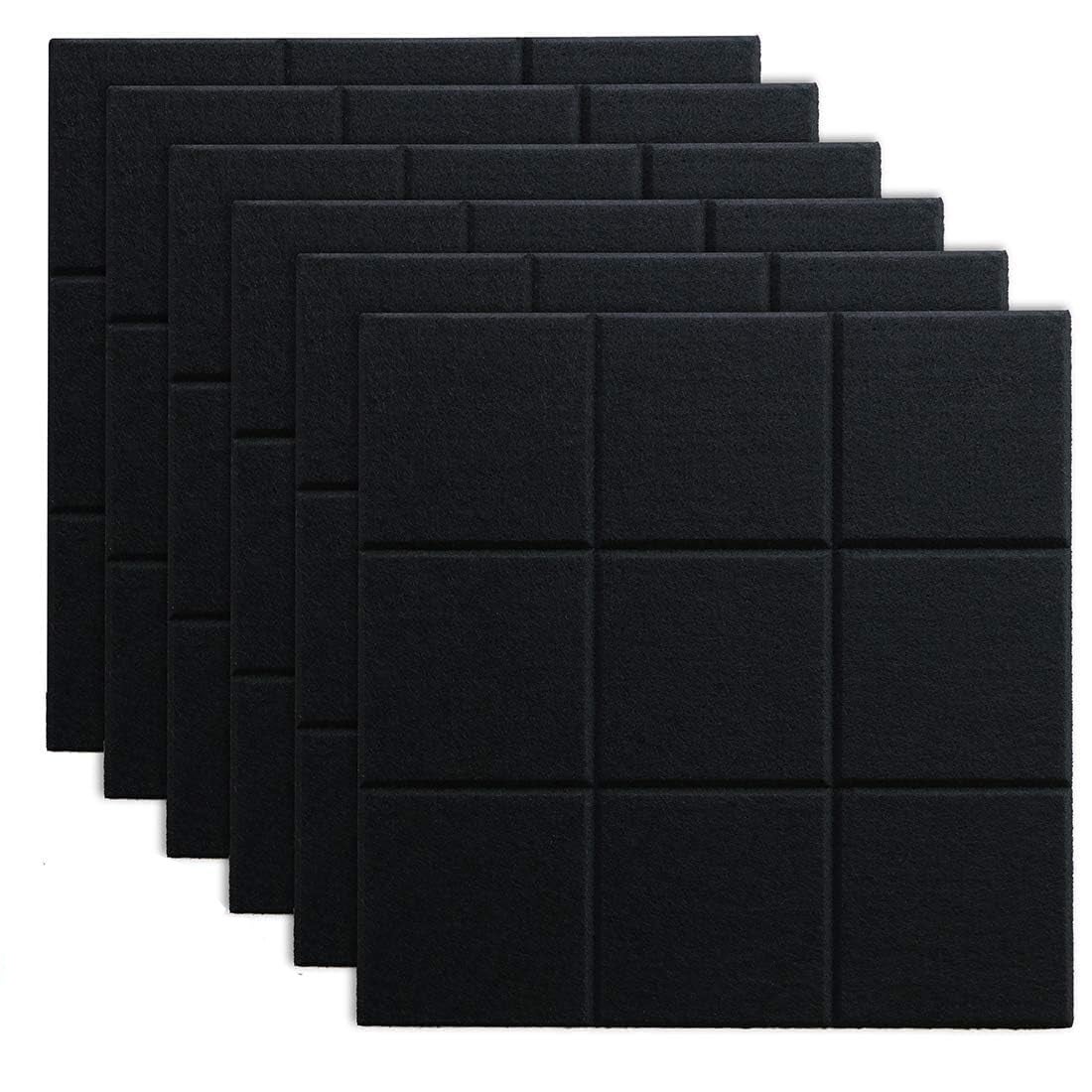 Filcowe panele, zestaw 12 sztuk, do samoprzylepnych kwadratowych tablic ściennych, notatek, dekoracji do domu, biura i klasy