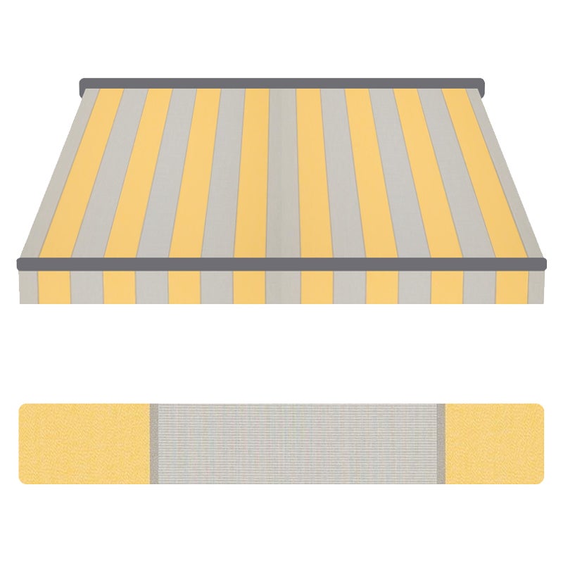 home Trends P5002 - Store de store avec volant - 4 x 3 m - Tissu
