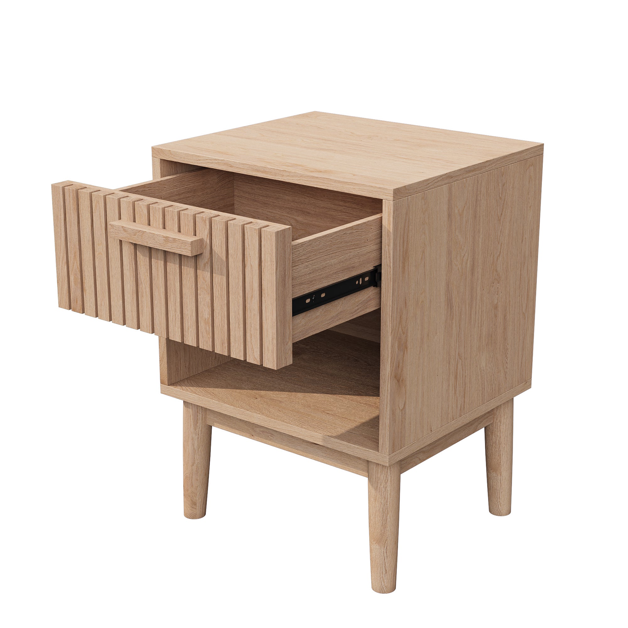 Lot De 2 Table de Chevet, Table de Nuit avec 1 tiroir Moderne bohème pour Chambre à Coucher, Salon - 5