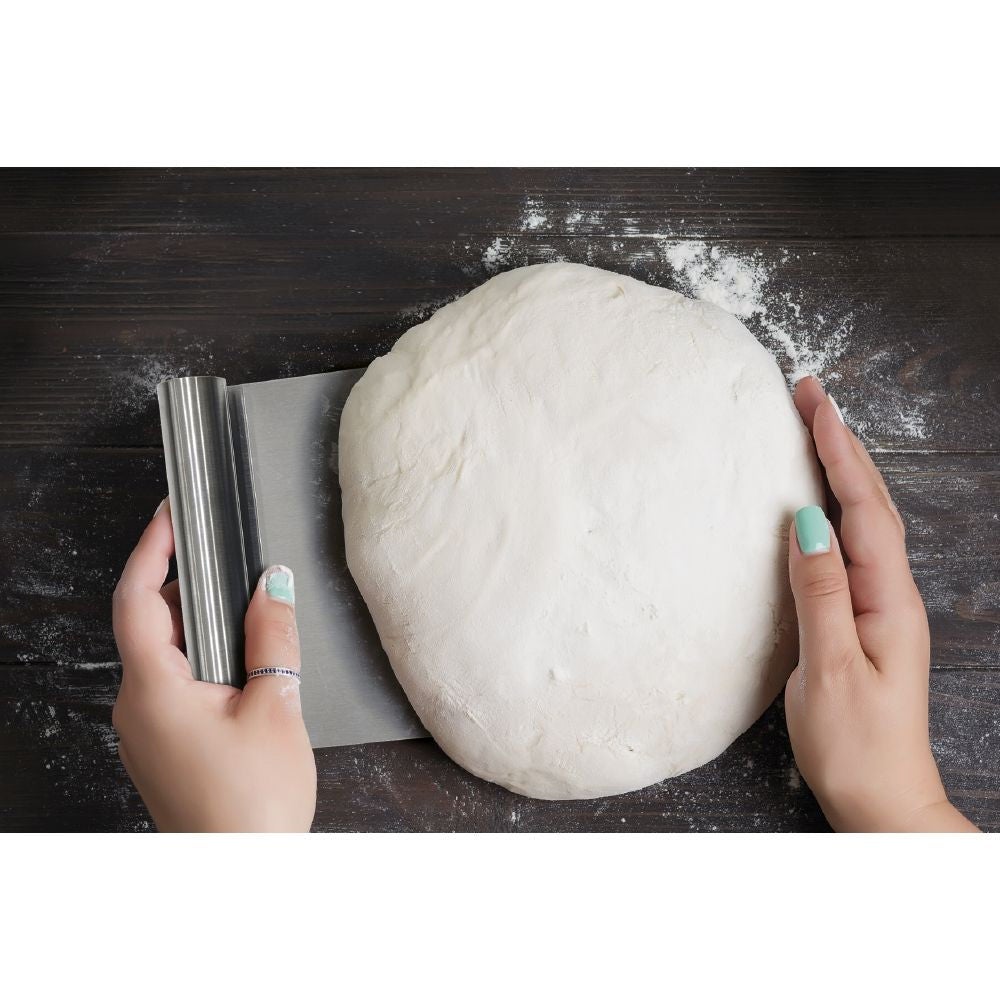 2 Spatole In Acciaio Inox Per Cucina - Raschietto Per Impasto, Misurazione Centimetri, Multiuso - Foto 8