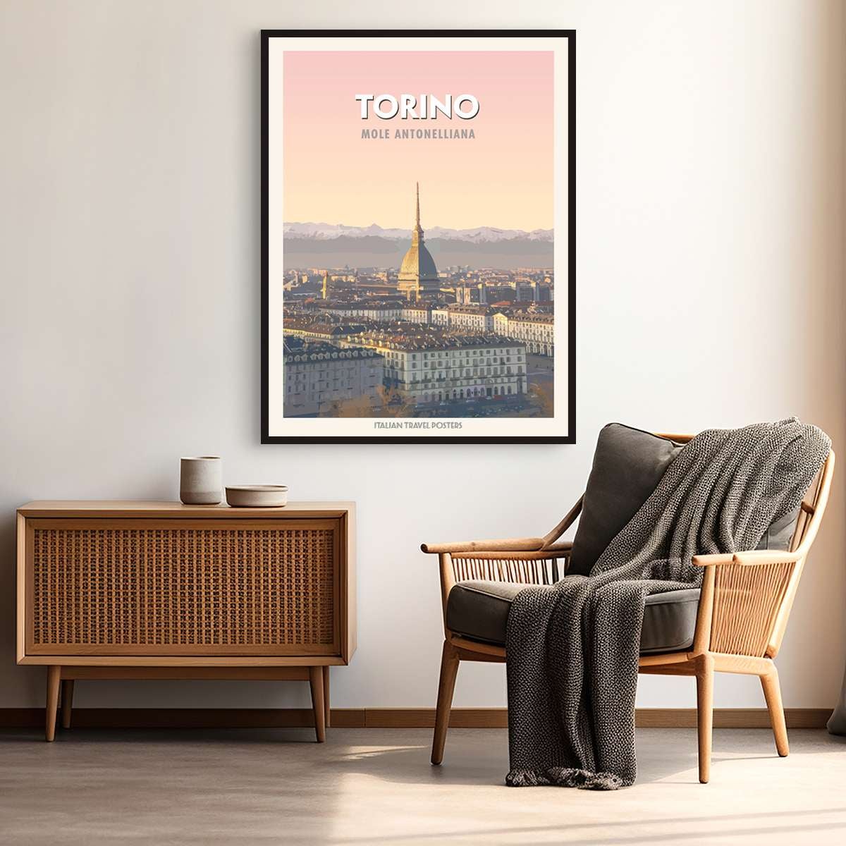 Poster Torino: Mole antonelliana (stampa su carta, 40x30 cm, senza cornice) - 2
