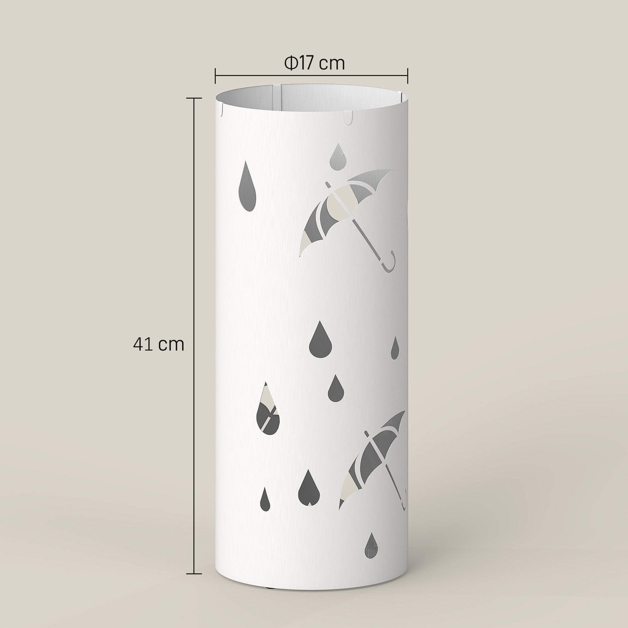 Porte-parapluie acier galvanisé HOMCOM - 3
