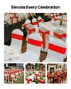 Lot De 50 Nœuds Blancs Prêts à L'Emploi En Satin - Décoration Mariage Noël Confirmation