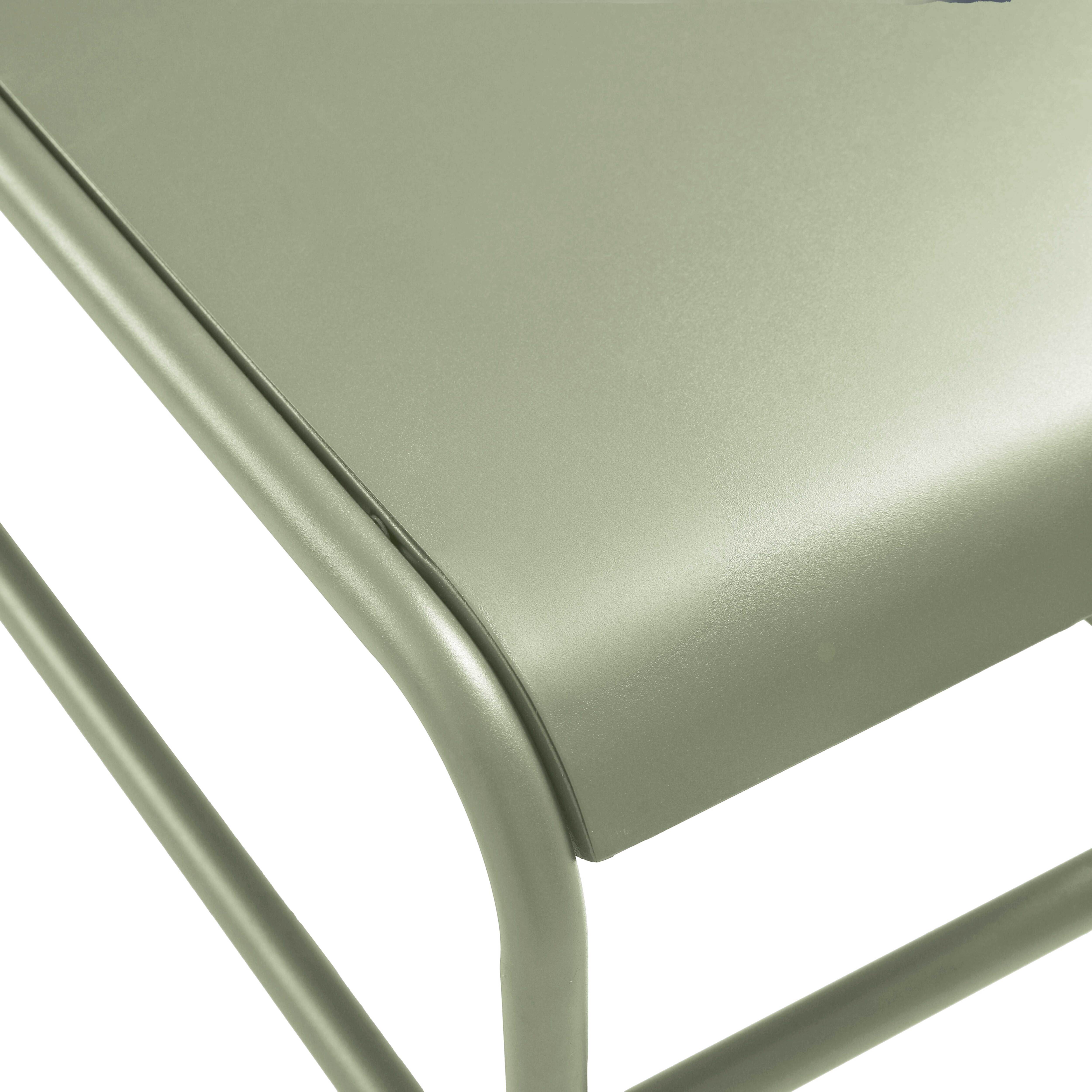 Table basse de jardin en métal 85x40x30 cm vert cactus, Mixi - Oviala - 7