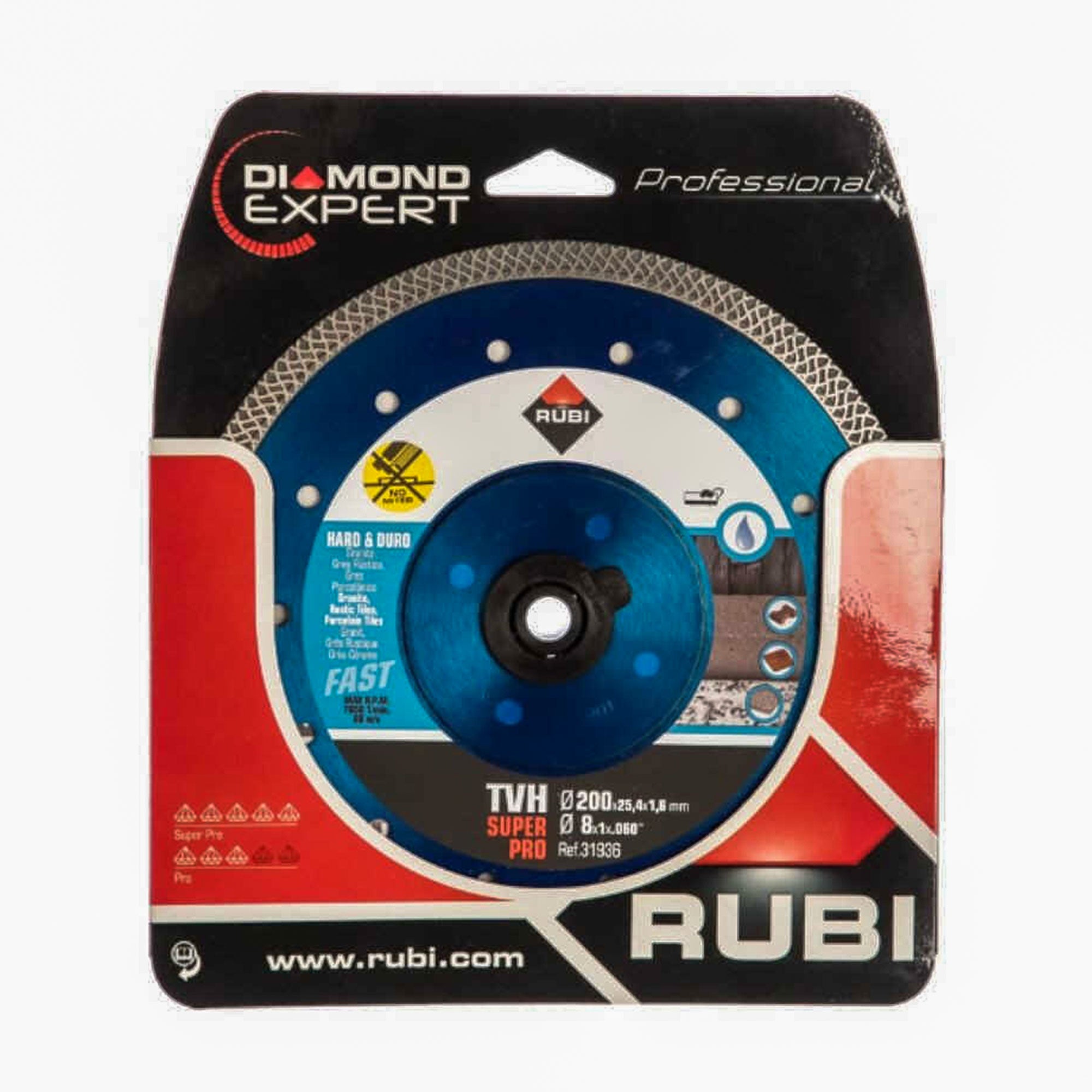 DISQUE DIAMANT TVH SUPERPRO RUBI - 200 mm - 5