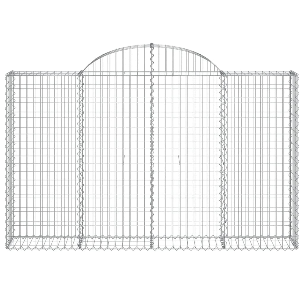 Maison Exclusive - Cesto Gabbione ad Arco 200x30x120/140 cm Ferro Zincato - 3