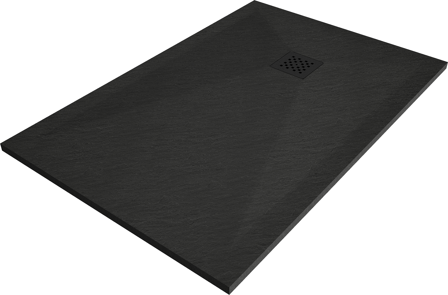 Mexen Stone+ baignoire composite rectangulaire 120 x 80 cm, noir, cache ...