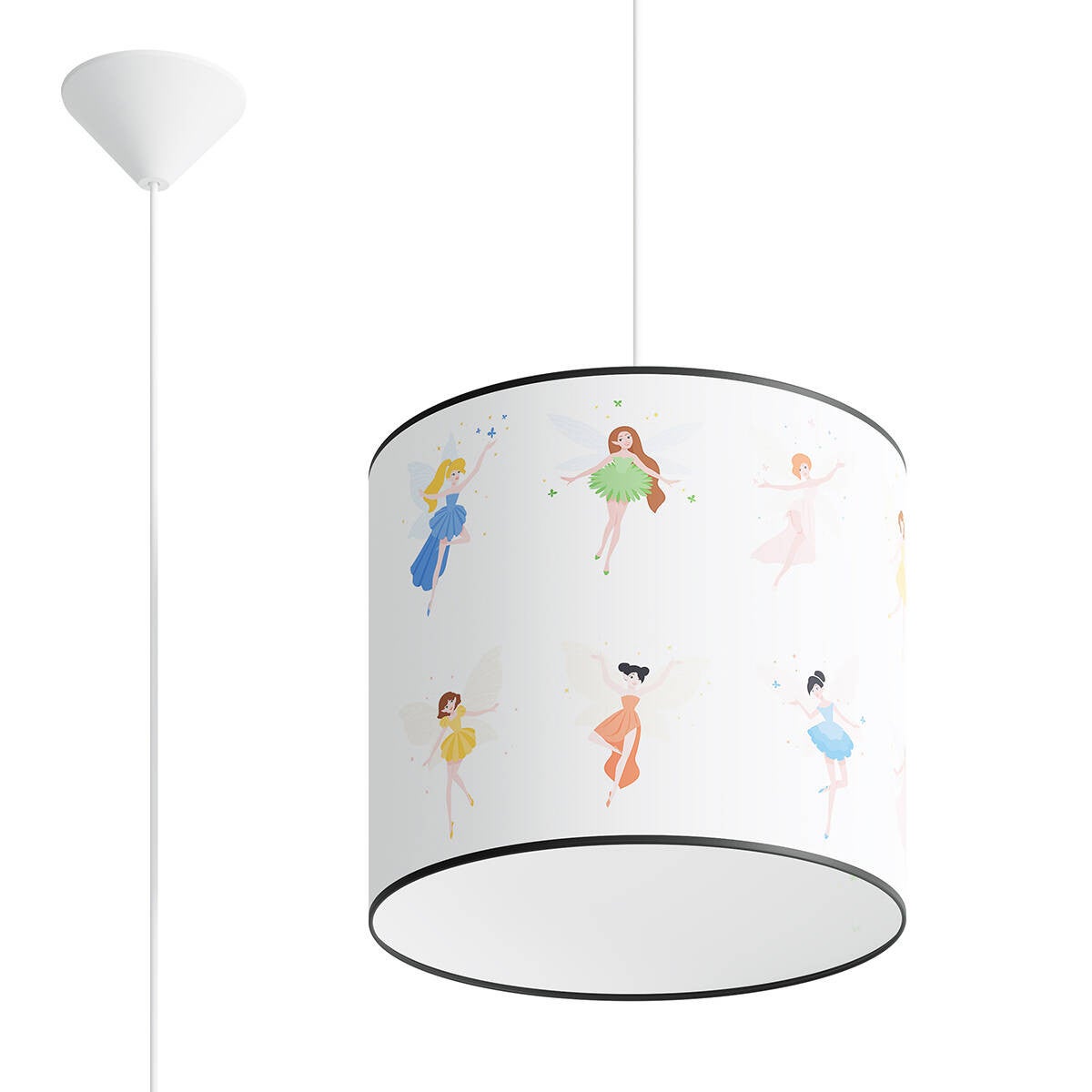 Lampa wisząca Fairy wielokolorowy 1xE27x15W dziecięca wym: 95 x 30 x 30 cm tworzywo sztuczne Sollux Lighting