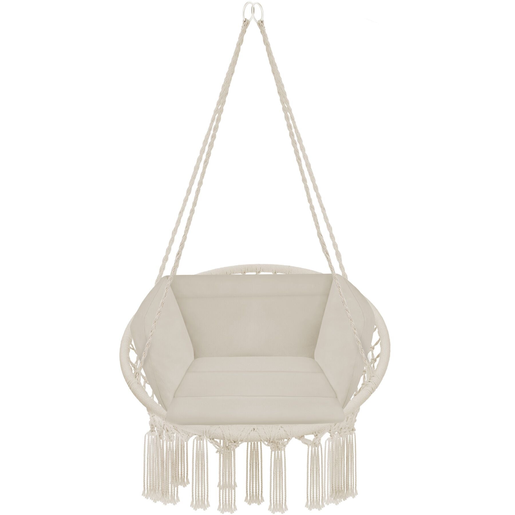 Fauteuil suspendu Rembourrage de l'assise et du dossier beige - 6