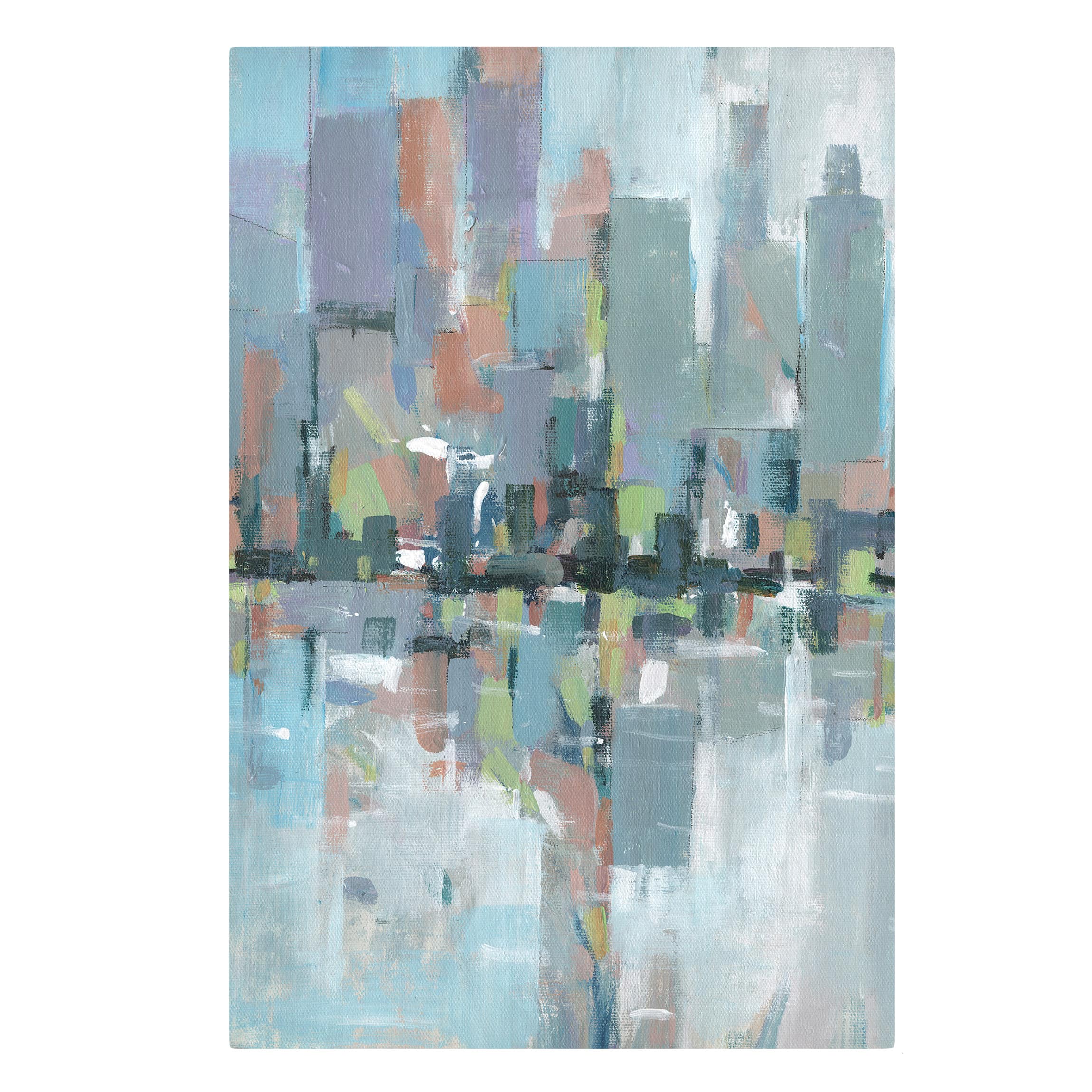 Impression sur toile tableau sur toile châssis gris abstrait peinture artiste 275 cuisine chambre à coucher salon couloir 60 x 90 cm - 5