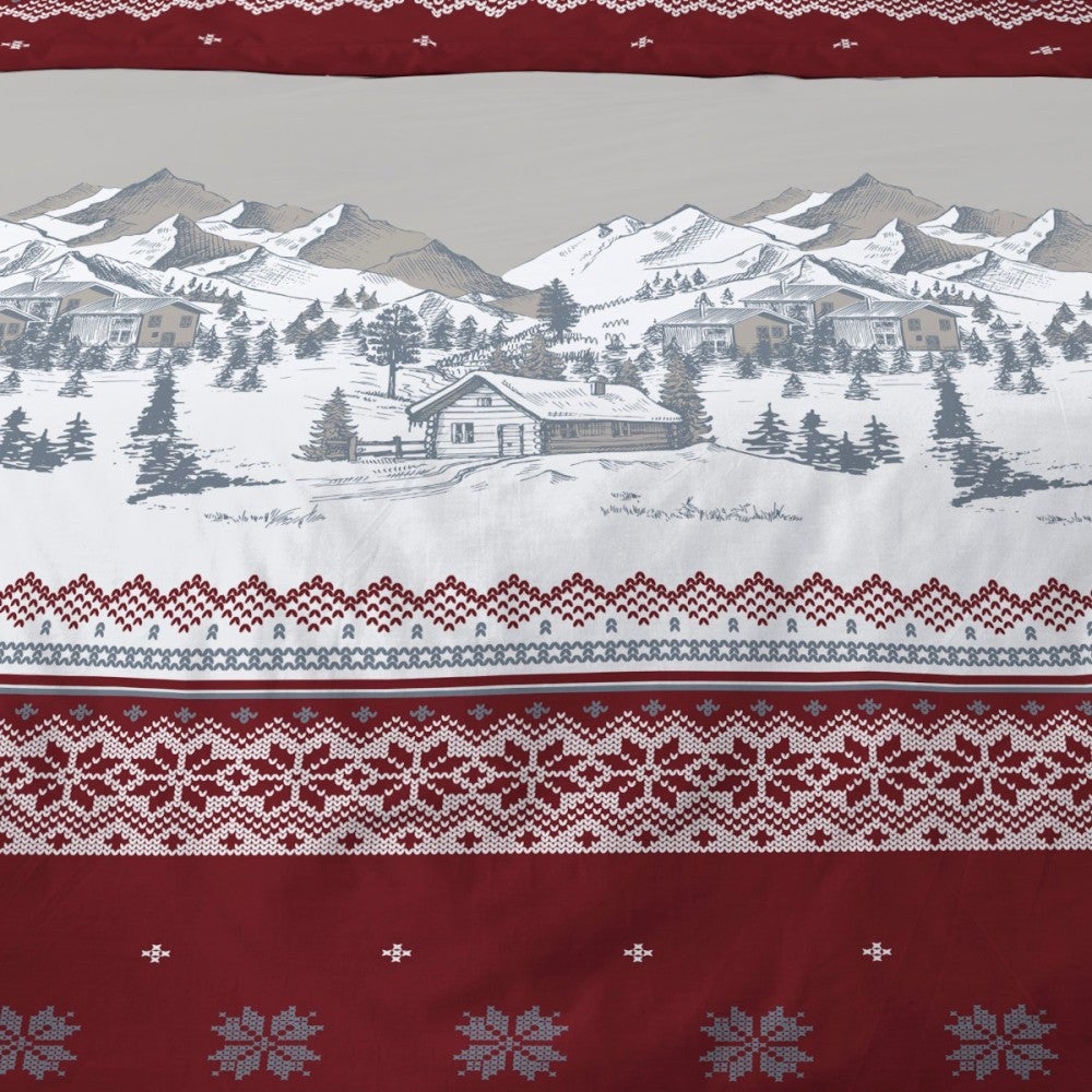 Housse de couette 240x220 + 2 taies flanelle 100% coton - 3