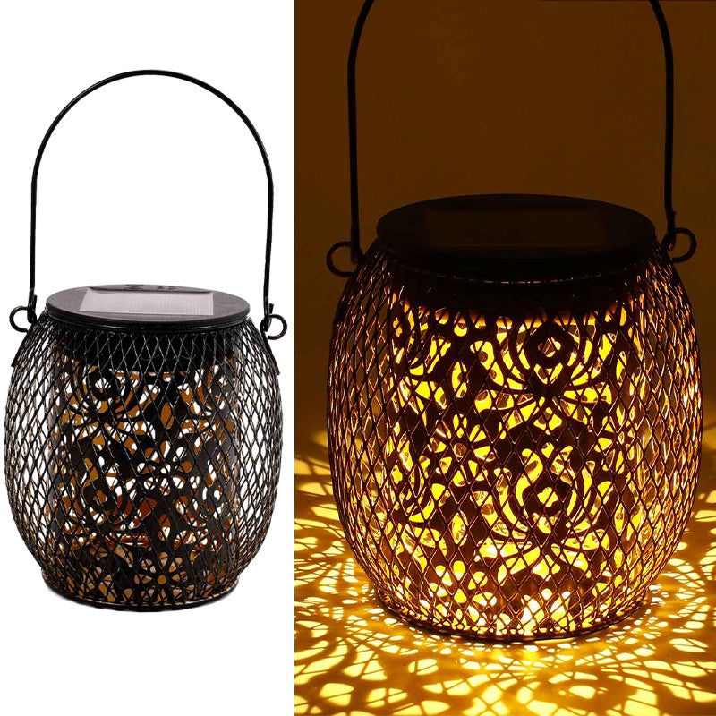 Zewnętrzne wiszące latarnie solarne, wodoodporna lampa solarna IP65, dekoracyjna lampa solarna na alejkę, patio, ścieżkę, do ogrodu