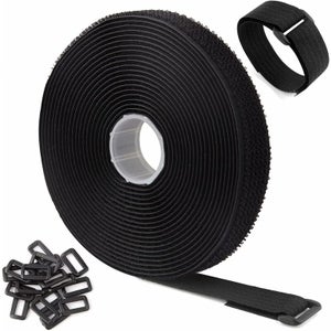 XINGO 100 fascette per cavi staccabili da 45,7 cm, fascette per cavi regolabili, fascette riutilizzabili per fascette in plastica multiuso per interni ed esterni (nero